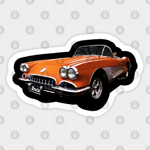 60 Corvette Sticker by vivachas